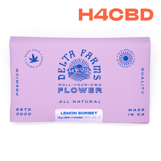 12g - Lemon Sorbet CBN + H4CBD Smoking Flower Blend | レモンソルベ CBN + H4CBD スモーキングフラワーブレンド