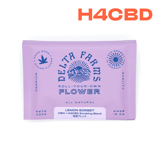 5g - Lemon Sorbet CBN + H4CBD Smoking Flower Blend | レモンソルベ CBN + H4CBD スモーキングフラワーブレンド
