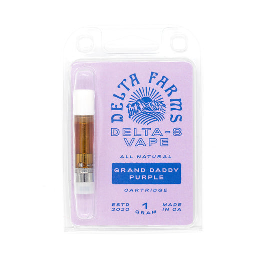 Delta 8 Vape Cartridge - 1 Gram - Grand Daddy Purple