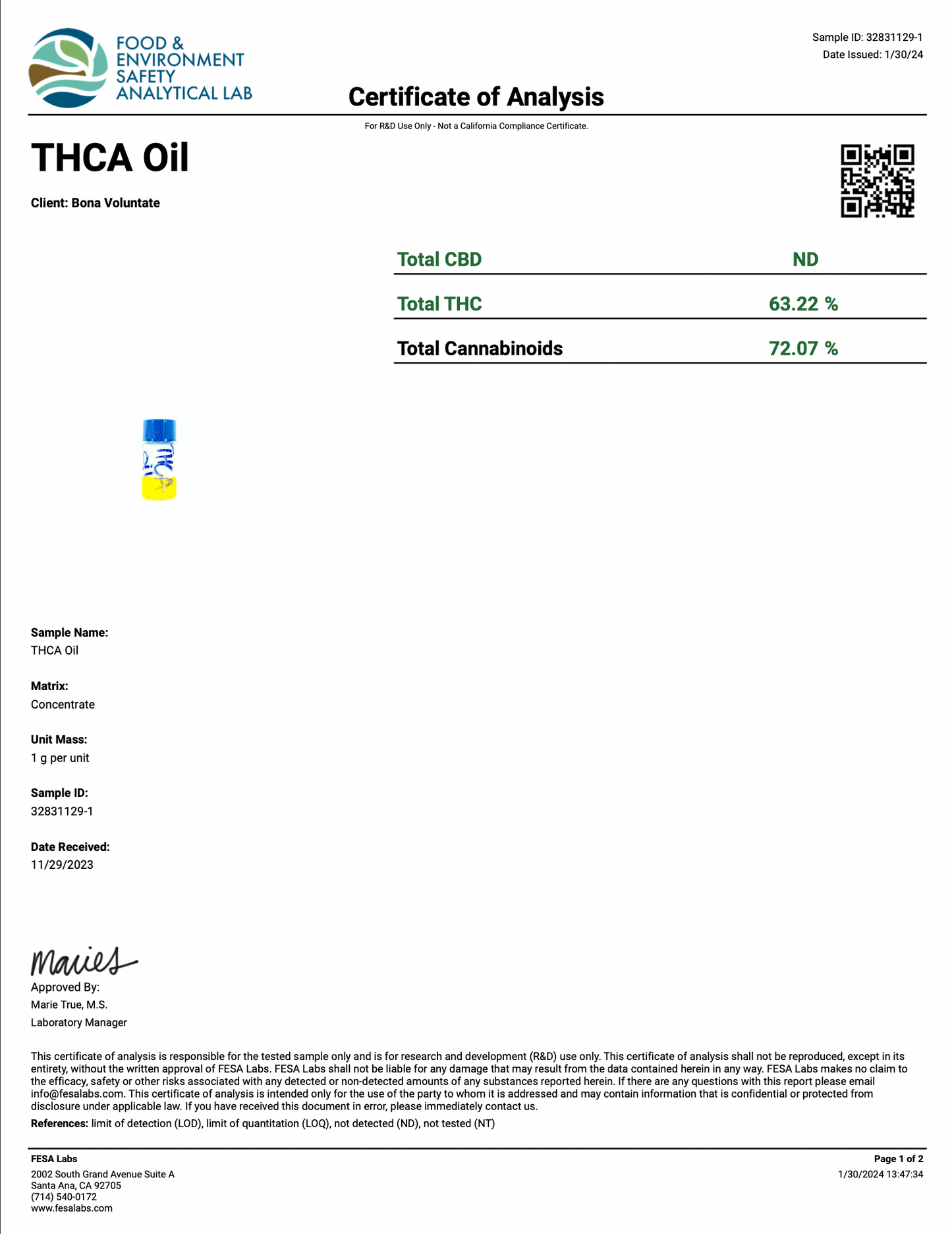 Compliant THCA Vape Oil  - Bulk