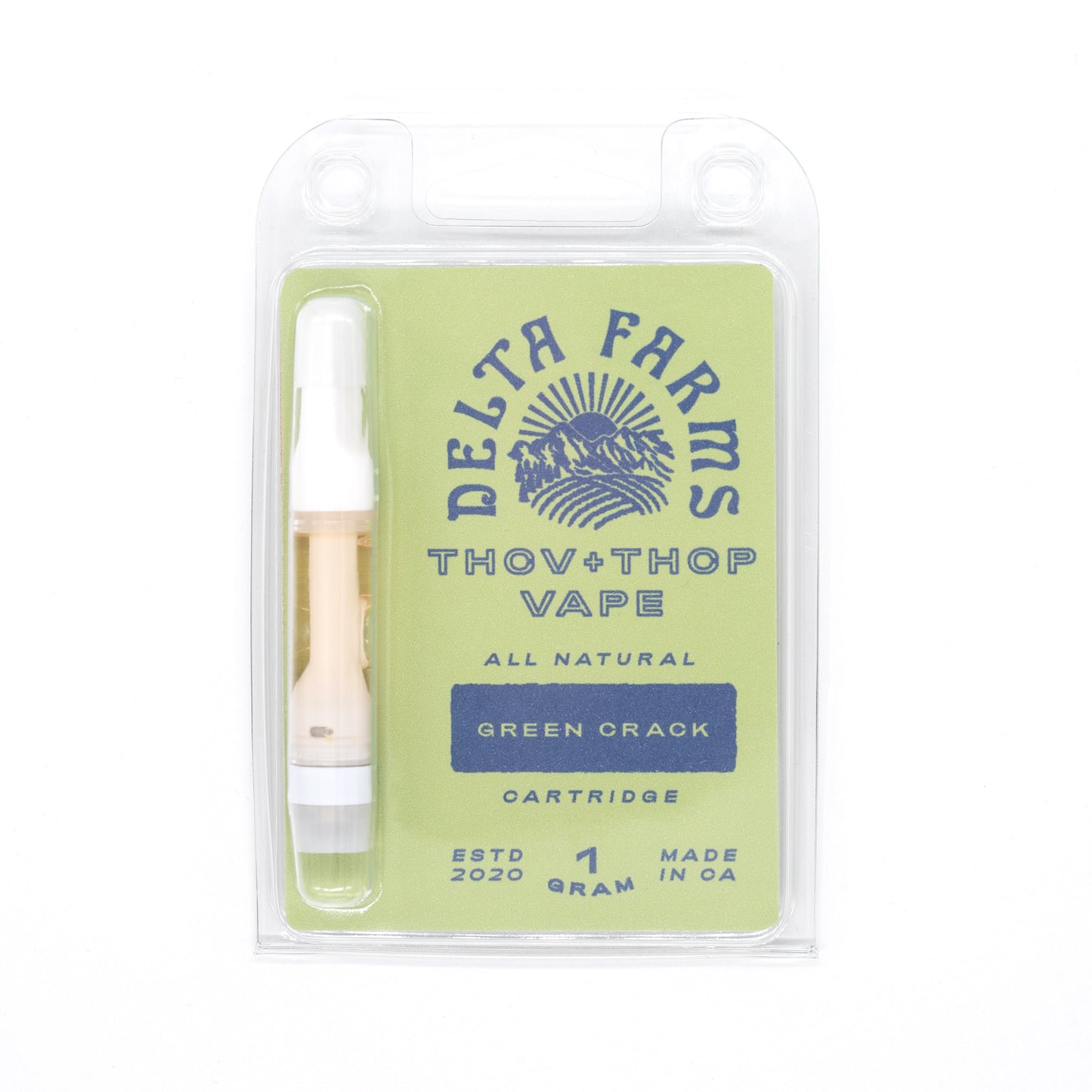 THCV + THCP + Delta-8 THC Vape Cartridge - Green Crack - 1g