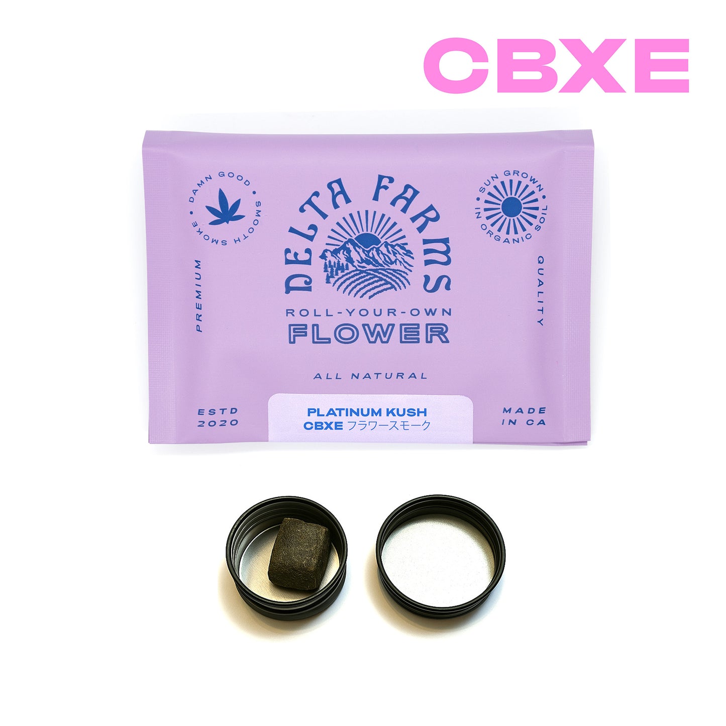 Platinum Kush CBXE + CBN Smoking Flower Blend and 1g CBXE Hash Bundle - 5g | プラチナクッシュ CBXE + CBN 喫煙用フラワー× 1g CBXEハッシュ バンドル