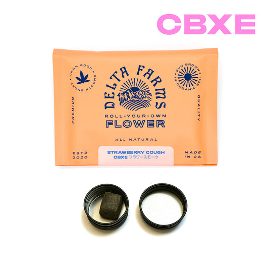 Strawberry Cough CBXE + CBG Smoking Flower and 1g CBXE Hash Bundle - 5g | ストロベリー・コフ CBXE + CBG 喫煙用フラワー× 1g CBXEハッシュ バンドル