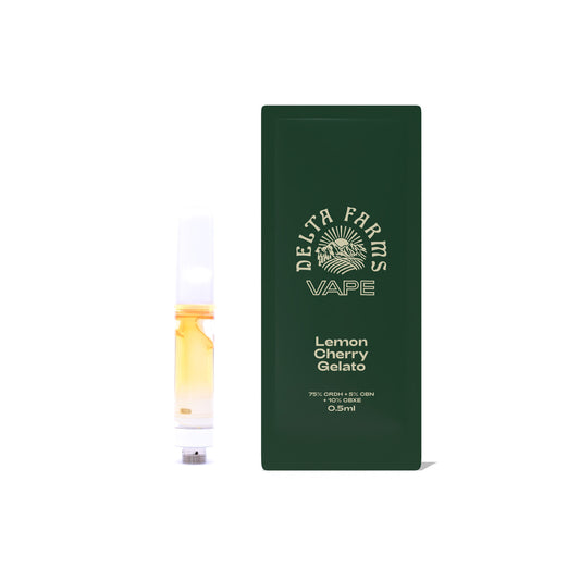 Lemon Cherry Gelato 75% CRDH + 10% CBXE + 5% CBN Vape Liquid | レモンチェリージェラート 75% CRDH + 10% CBXE + 5% CBN VAPE リキッド