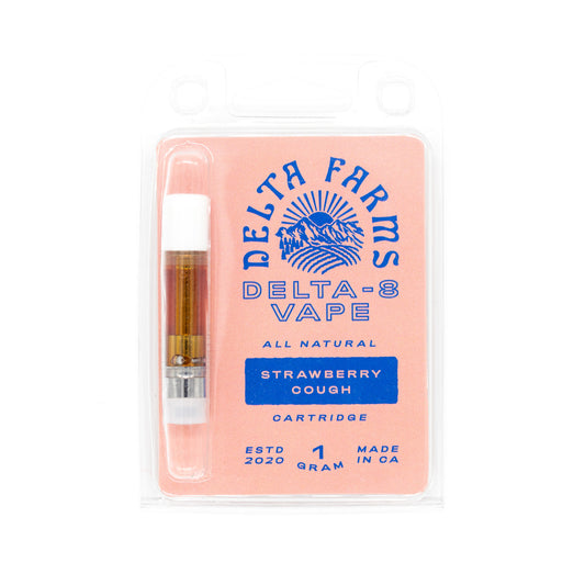 Delta 8 Vape Cartridge - 1 Gram - Strawberry Cough